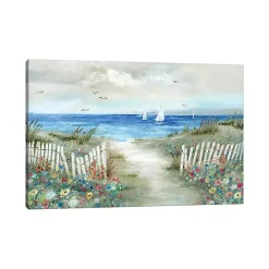 Coastal Garden Canvas Art Print