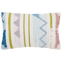 Colorful Asymmetrical Stripe Lumbar Pillow