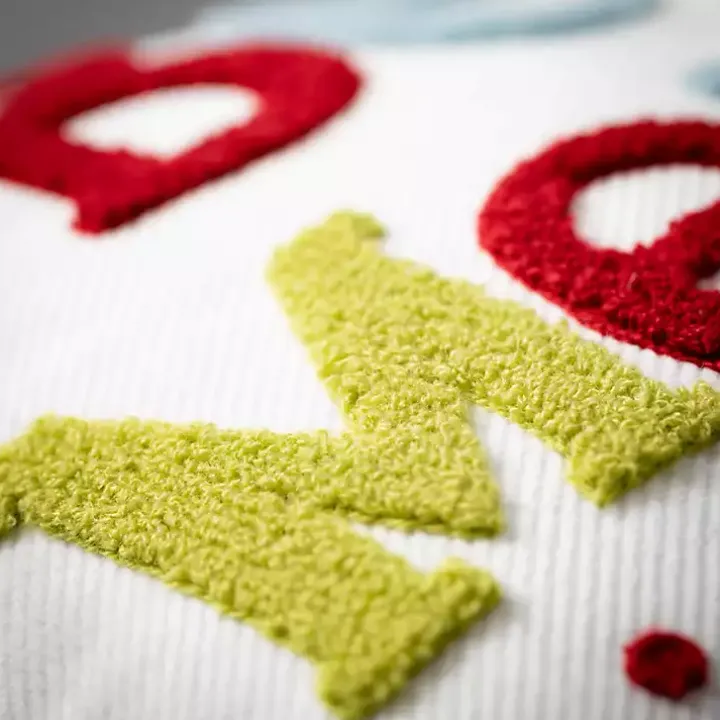 Colorful Be Merry Christmas Pillow