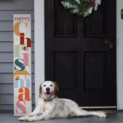 Colorful Merry Christmas Porch Board