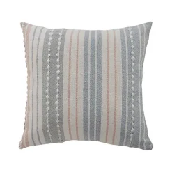 Colorful Textured Striped Accent Pillow