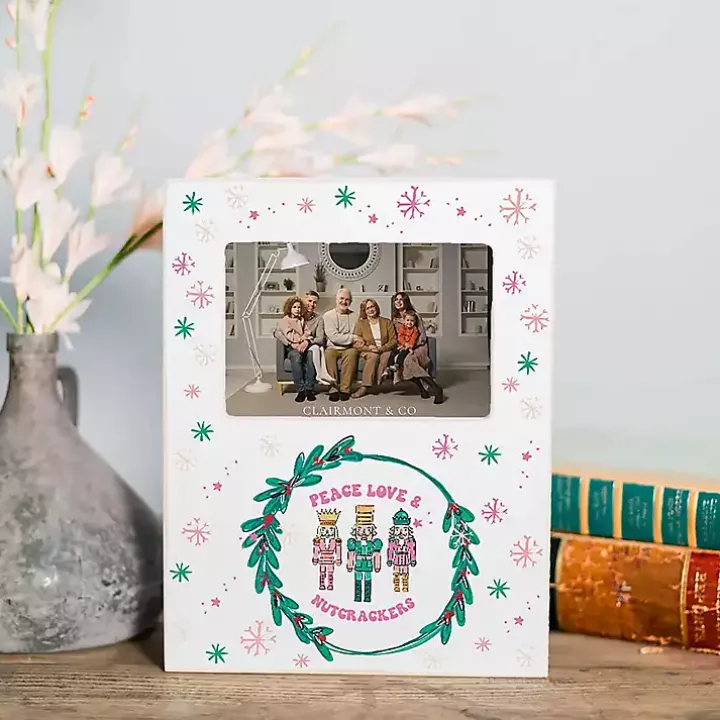 Confetti Nutcracker Trio Wreath Picture Frame, 4x6