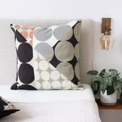 Contemporary Geometric Dots Throw Pillow