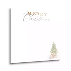 Cottage Tree Merry Christmas Dry Erase Board