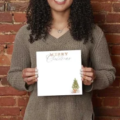 Cottage Tree Merry Christmas Dry Erase Board