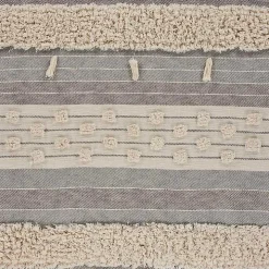 Cotton Fringe Eclectic Tufted Throw