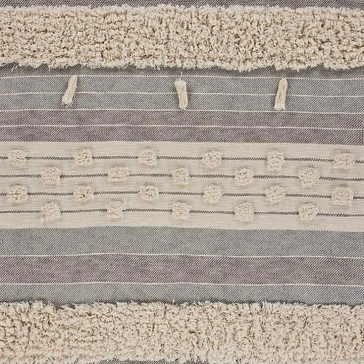 Cotton Fringe Eclectic Tufted Throw