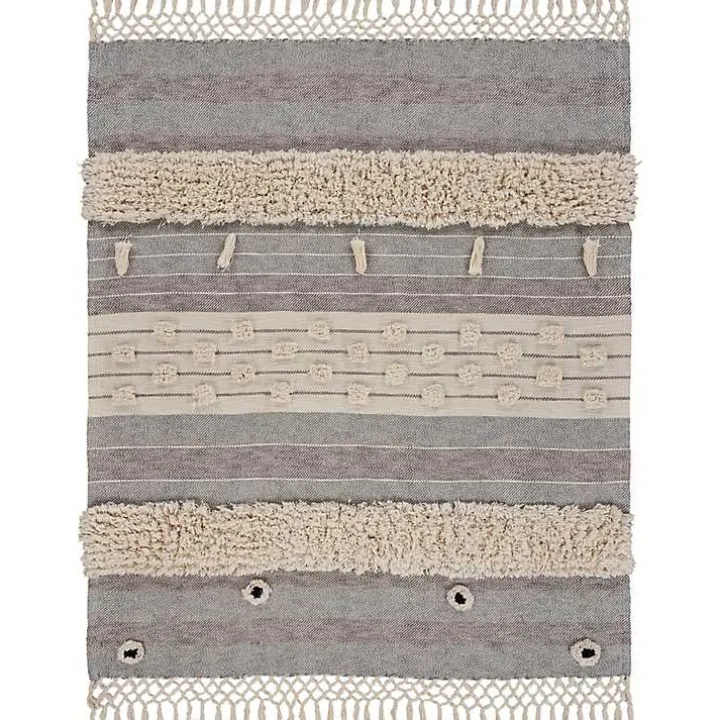 Cotton Fringe Eclectic Tufted Throw