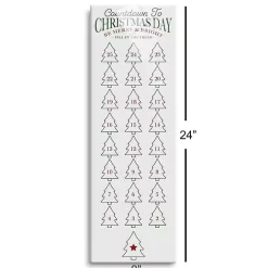Countdown to Christmas Dry Erase Board, 8x24 in.