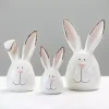 Crackle Finish Bunny Heads, Set of 3