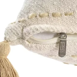 Cream & Neutral Ombre Dash Throw Pillow