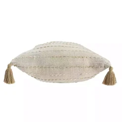 Cream & Neutral Ombre Dash Throw Pillow