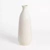 Cream Ceramic Luca Vase, 24 in.