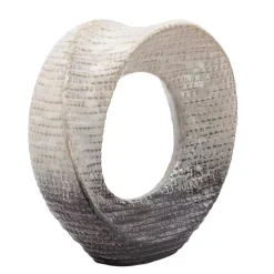 Cream Circle Sculpture