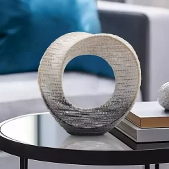 Cream Circle Sculpture