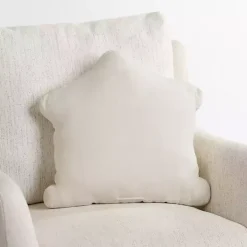 Cream Nativity Christmas Pillow