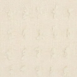 Cream Textured Poms Lumbar Pillow