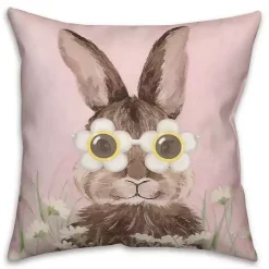 Daisy Sunnies Bunny Indoor/Outdoor Pillow
