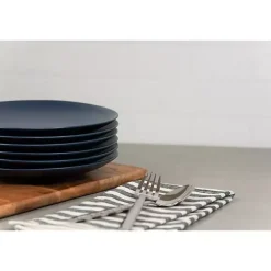 Dark Blue Classic Coupe Salad Plates, Set of 6