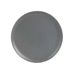 Dark Gray Linear Salad Plates, Set of 6