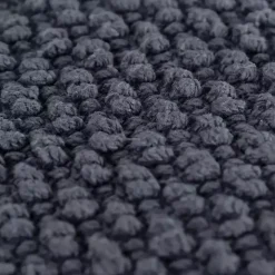 Dark Gray Woven Nubby Pillow