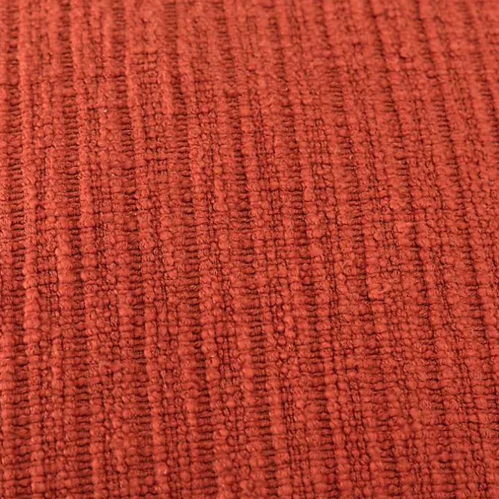 Dark Orange Subtle Striped Oversized Pillow