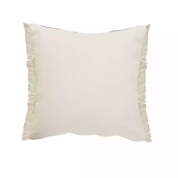 Denim Blue Braided Stripe Throw Pillow, 20 in.