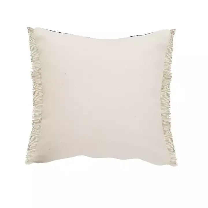 Denim Blue Braided Stripe Throw Pillow, 20 in.