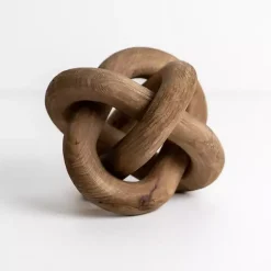 Distressed Brown Wooden Knot