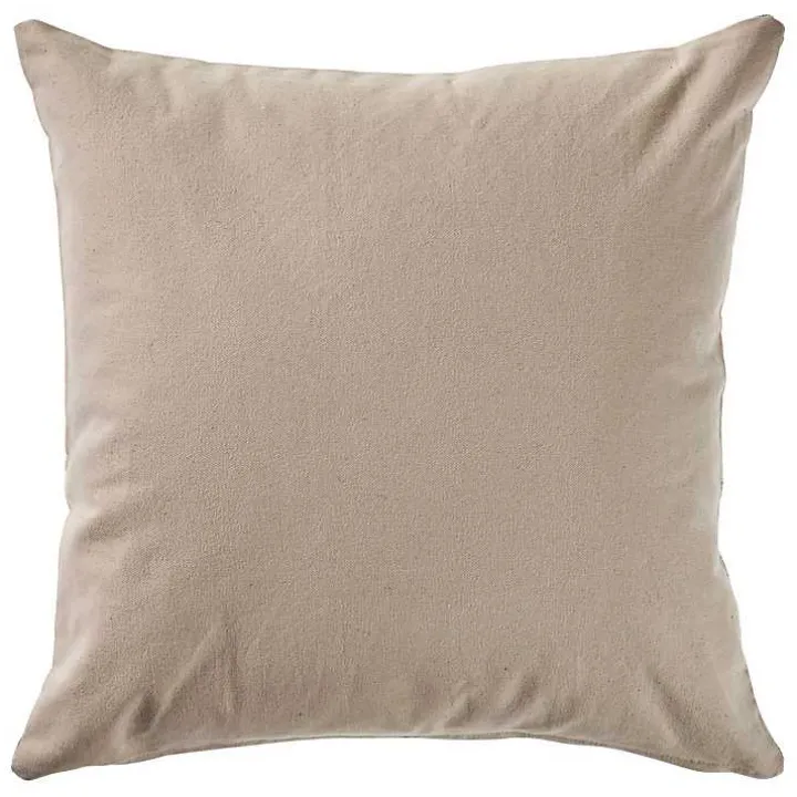 Distressed Gray Accent Pillow