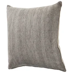 Distressed Gray Accent Pillow