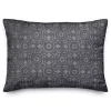 Distressed Navy Tile Indoor/Outdoor Lumbar Pillow
