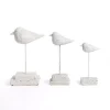 Distressed White Bird Figurines, Set of 3