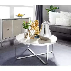 Earthy Abstract Cracked Silver Decorative Tray