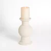 Eggshell Ceramic Pillar Candle Holder, 12 in.