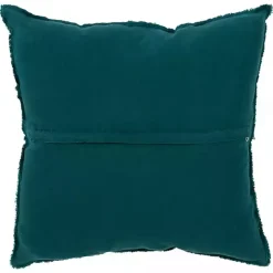 Emerald Fringed Edge Pillow
