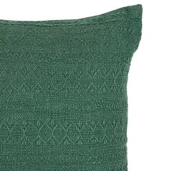 Emerald Woven Geo Stripe Indoor/Outdoor Pillow