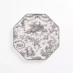 Emery Black Toile Salad Plate