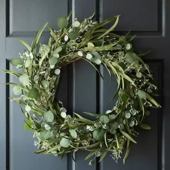 Eucalyptus and Bamboo Leaves Wreath