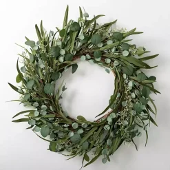 Eucalyptus and Bamboo Leaves Wreath
