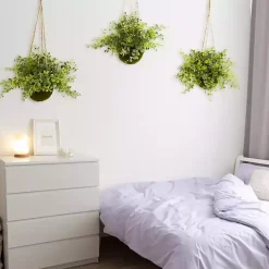 Eucalyptus and Berry Hanging Baskets, Set of 3