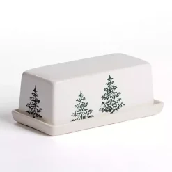Evergreen Ceramic Butter Dish