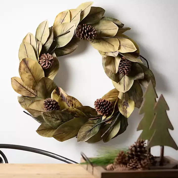 Evergreen Tree Wood Figurines, Set of 3