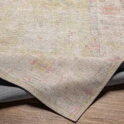 Faded Botanical Washable Area Rug, 5x7