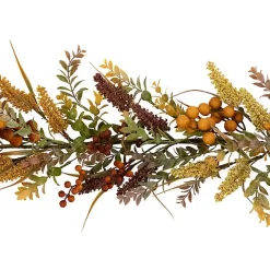 Fall Leaves and Berries Garland, 5 ft.
