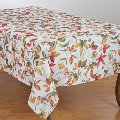 Falling Leaves Acorn Harvest Table Cloth