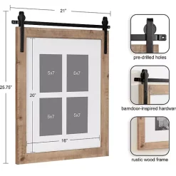 Farmhouse Wood and Metal Collage Frame