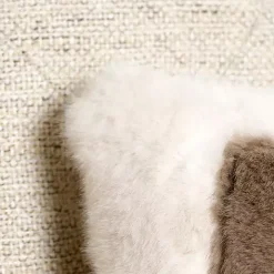 Faux Fur Monogram K Pillow