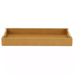Faux Leather Camel Tray