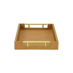 Faux Leather Camel Tray